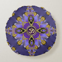 Purple Balance OM Mandala Spiritual Yoga