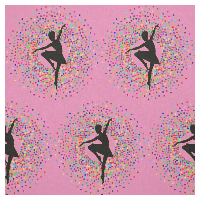 Purple Ballerina Colour Burst Fabric (Swatch)