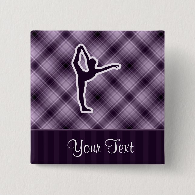 Purple Ballet 15 Cm Square Badge (Front)