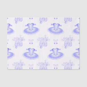 Purple Ballet Birthday Tutu & Pointe Shoes Tissue Paper