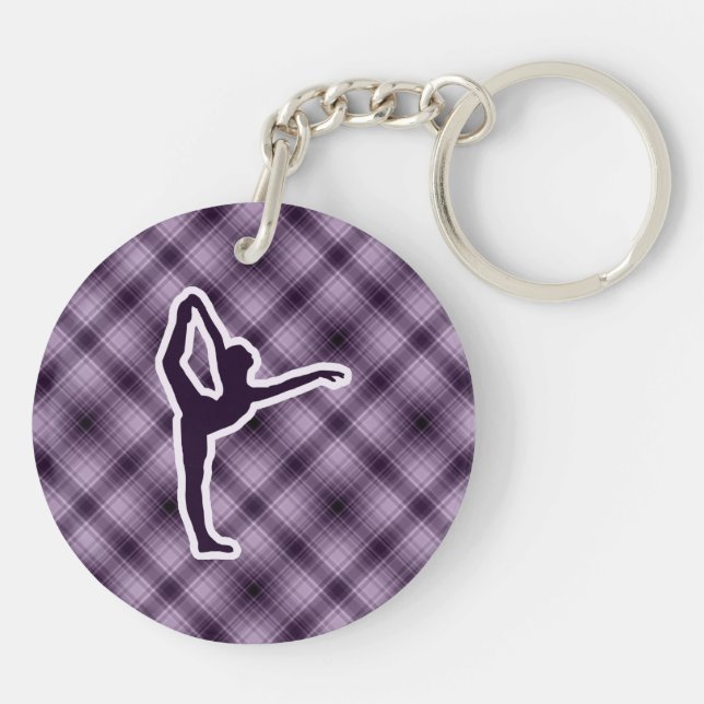 Purple Ballet Key Ring (Back)