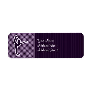Purple Ballet Return Address Label