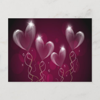 Purple Ballons Postcard