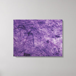 Purple Banana Paper Wrapped Canvas Print