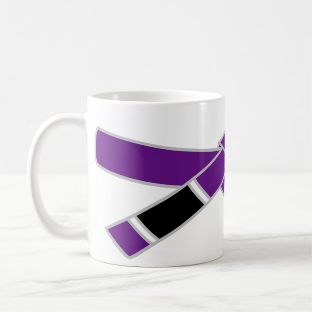 Purple band BJJ Coffee Mug (Left)