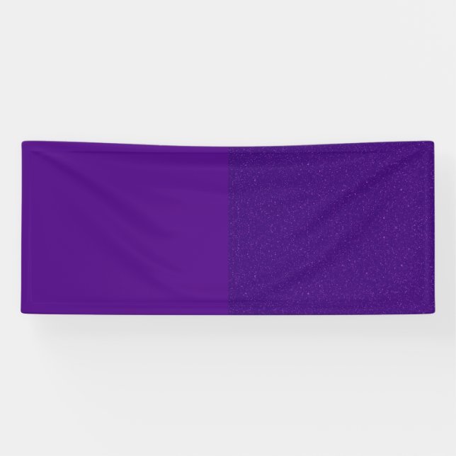 Purple Banner with Right Glitter Accent (Custom) (Horizontal)
