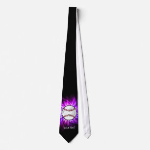 Purple Baseball; Softball Tie