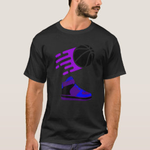 purple basketball sneaker T-Shirt