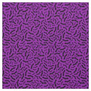 Purple Bat Happy Halloween Modern Fabric
