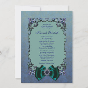 Purple Bat Mitzvah Invitations