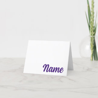 PURPLE Baton Rouge, LA Personalised Note Card