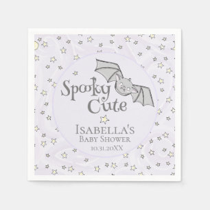 Purple Batty, Stars & Moons Spooky Cute Napkin