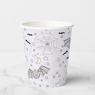 Purple Batty, Stars & Moons Spooky Cute Paper Cups
