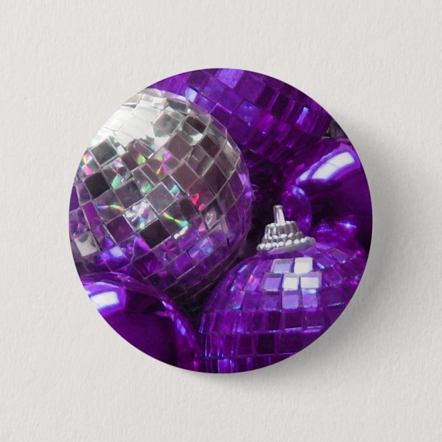 Purple Baubles button (Front)