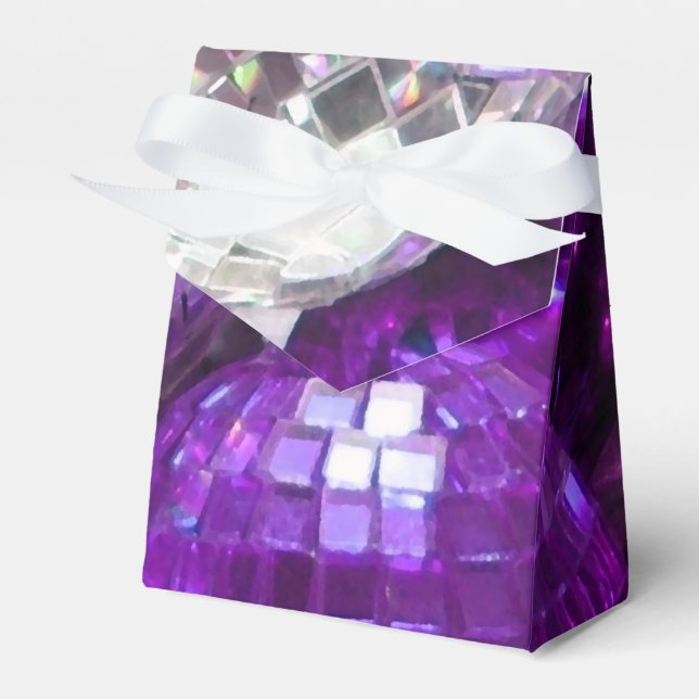 Purple Baubles favour box (Front Side)