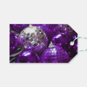 Purple Baubles gift tags