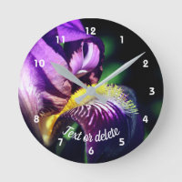 Purple Bearded Iris Flower Petal Personalised