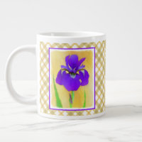 Purple Bearded Iris Painting - Cute Original Dog A