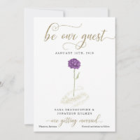 Purple Beauty & the Beast Save the Date
