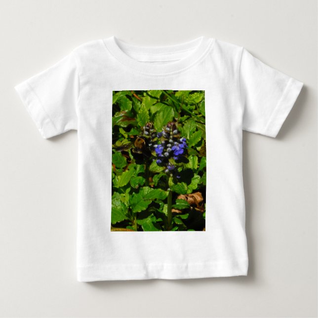 Purple Bee Balm and Bumble Bee Baby T-Shirt (Front)