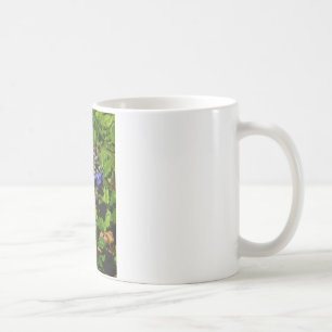 Purple Bee Balm and Bumble Bee Coffee Mug
