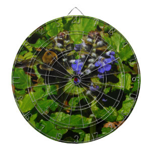 Purple Bee Balm and Bumble Bee Dartboard