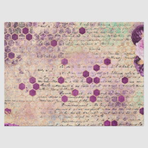 Purple Bee Series Design 10 Tissue Paper