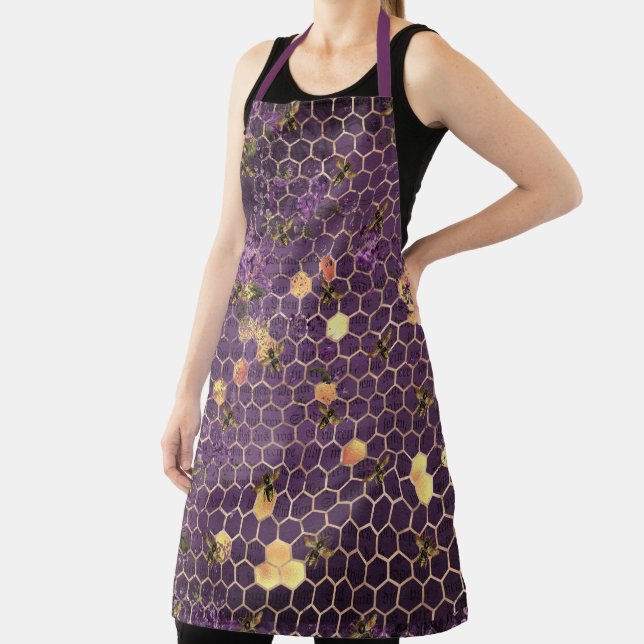 Purple Bee Series Design 12 Apron (Insitu)