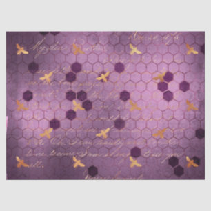 Purple Bee Series Design 5 Tissue Paper