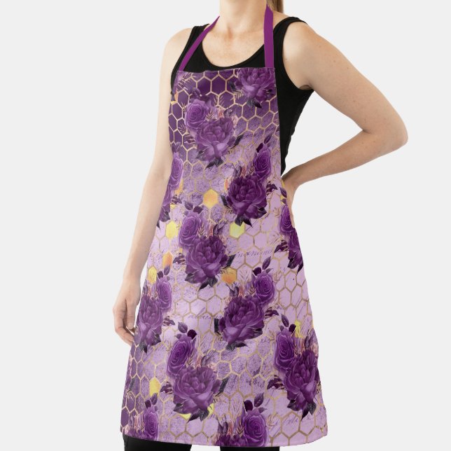 Purple Bee Series Design 6  Apron (Insitu)