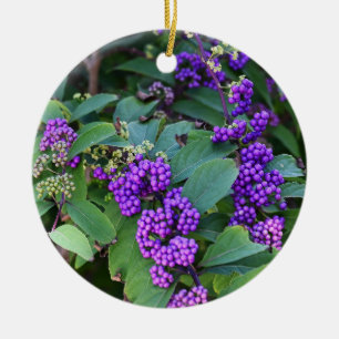 Purple Berries Photo Ornament