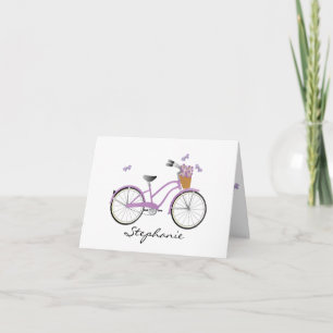 Purple Bicycle Card