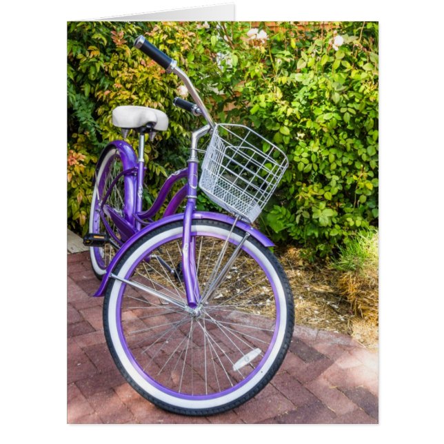 Purple Bicycle - Children - Retro - Girls - Women (Front)