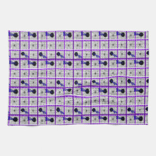 Purple Bingo Card Tea Towel