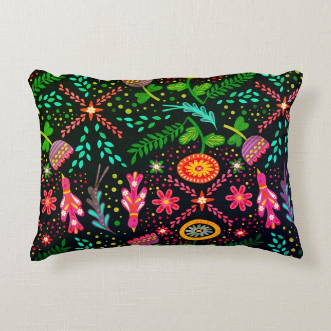 Purple Bird Abstract Design Pillow (Front)