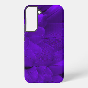 Purple bird wing feathers pattern samsung galaxy case