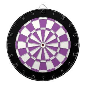 Purple Black And White Dartboard
