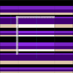 Purple, Black, Bisque, and Indigo Coloured Pattern Fabric