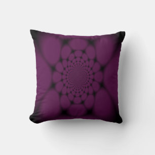 Purple Black Butterfly Petal Cushion