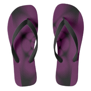 Purple Black Butterfly Petal Thongs