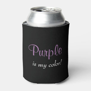 Purple Black Can Cooler