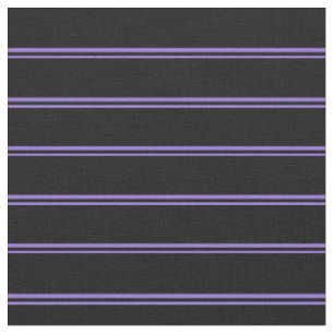 Purple & Black Coloured Stripes/Lines Pattern Fabric