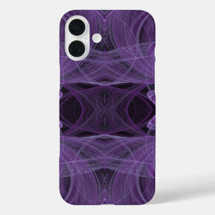 Purple & Black Fractal -adjusts for all cases