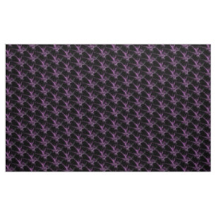 Purple Black Fractal artwork Fabric