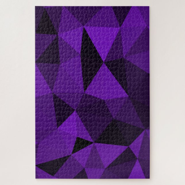 Purple black geometric mesh pattern jigsaw puzzle (Vertical)