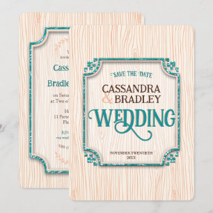 Purple Black Gold Wedding Invitations