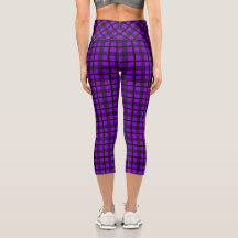 Purple Black Goth Plaid Pattern