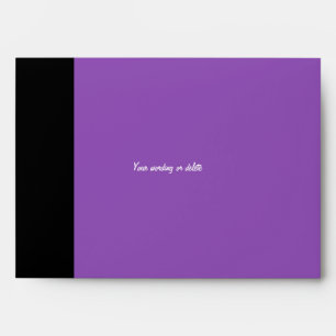Purple black mod trendy timeless classic envelope