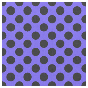 Purple & Black Polka Dot Fabric