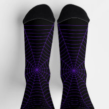 Purple black spider web Halloween pattern 